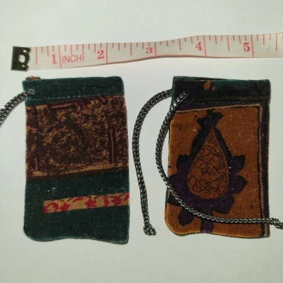 Set of two handmade mini pouches - Picture 3 of 4